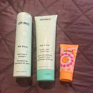 Amika Bond Repair Shampoo & Conditioner Bundle w/bonus mini